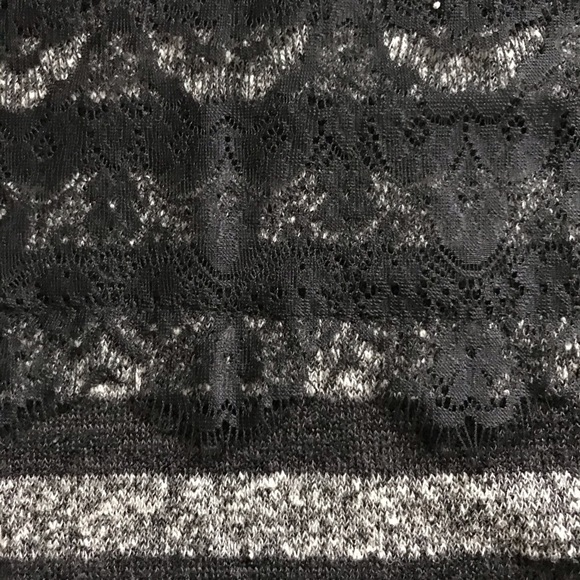 Style & Co. black and grey embellished top - Picture 7 of 8